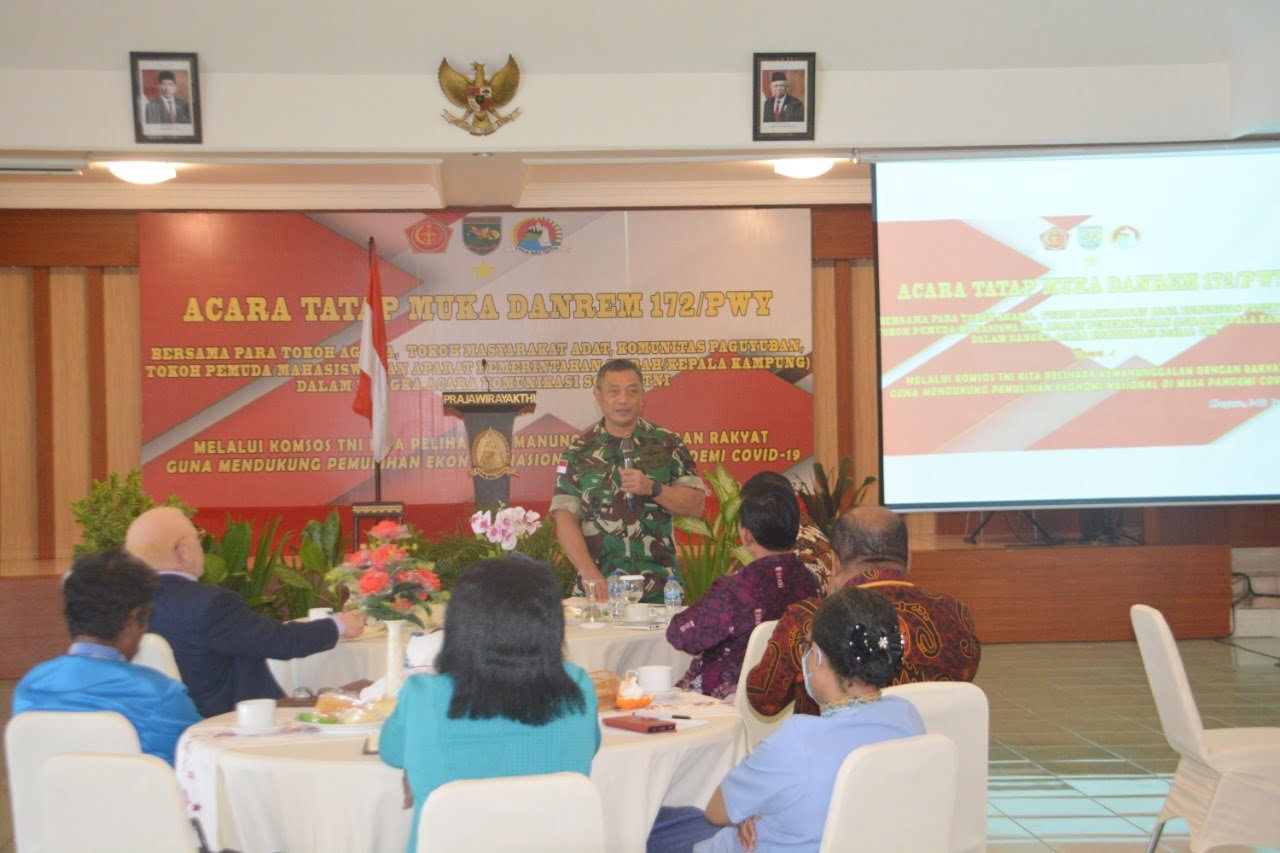 DANREM 172PWY TATAP MUKA BERSAMA PARA TOKOH AGAMA SE JAYAPURA